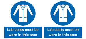 Lab coats must be worn in this area